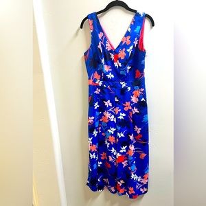 Beautiful royal blue floral jumpsuit by Vince Camuto